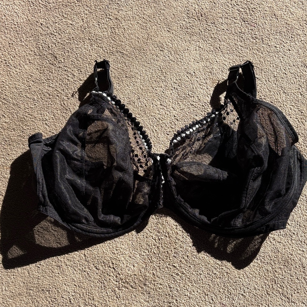 Elomi Sheer Black Bra